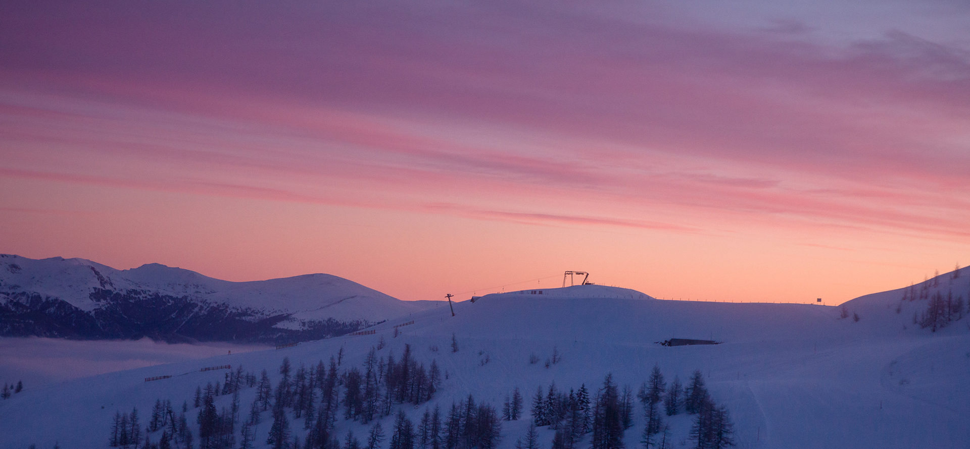 Ski vor 9 - Sonnenaufgang © BRM - Mathias Praegant