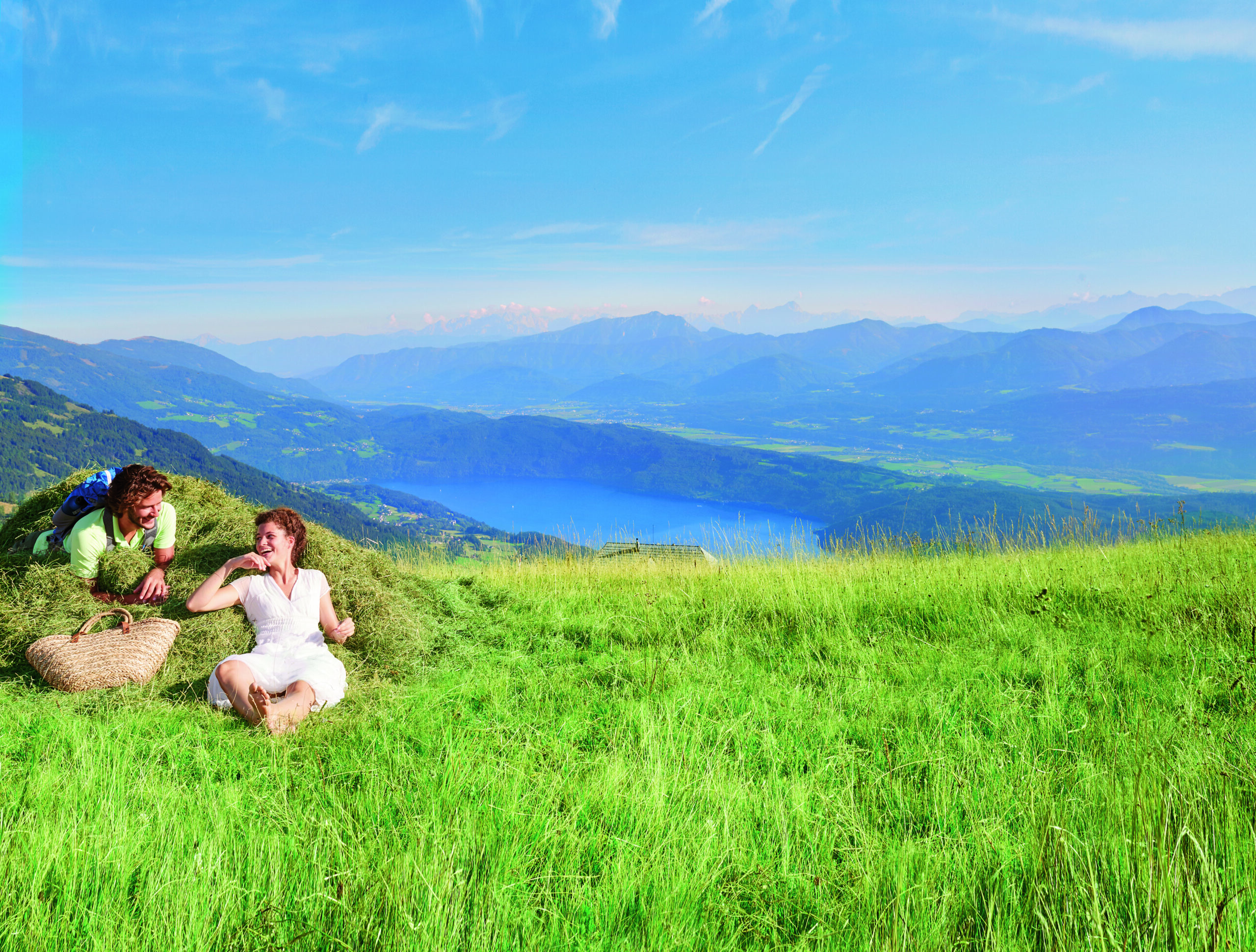 Wandern auf der Millstätter Alpe in Kärnten Österreich